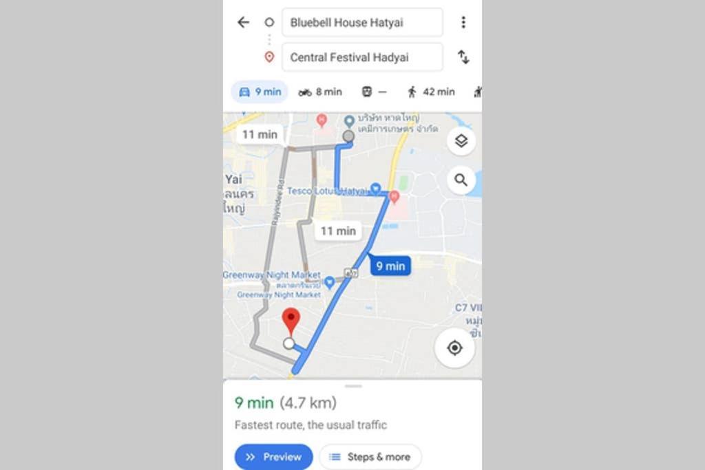 Bluebell House Hatyai - Cosy 3 Bedrooms For 10 Pax - 9 Mins Drive To Lee Grd Ban Kho Hong Zewnętrze zdjęcie